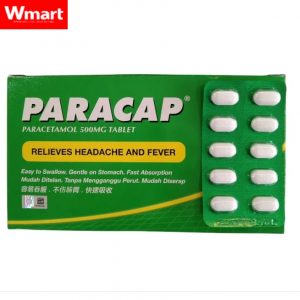 PARACAP – PARACETAMOL 500MG TABLET [10 TABLETS/STRIP] – Wmart