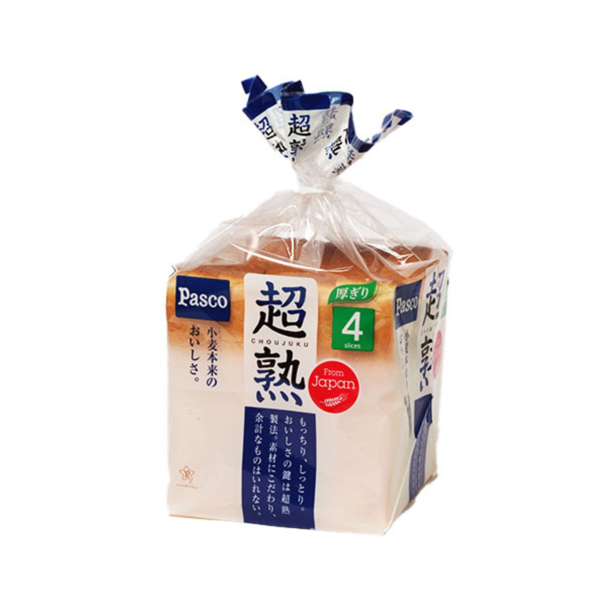 Pasco Choujuku White Bread Japan 4 Slices