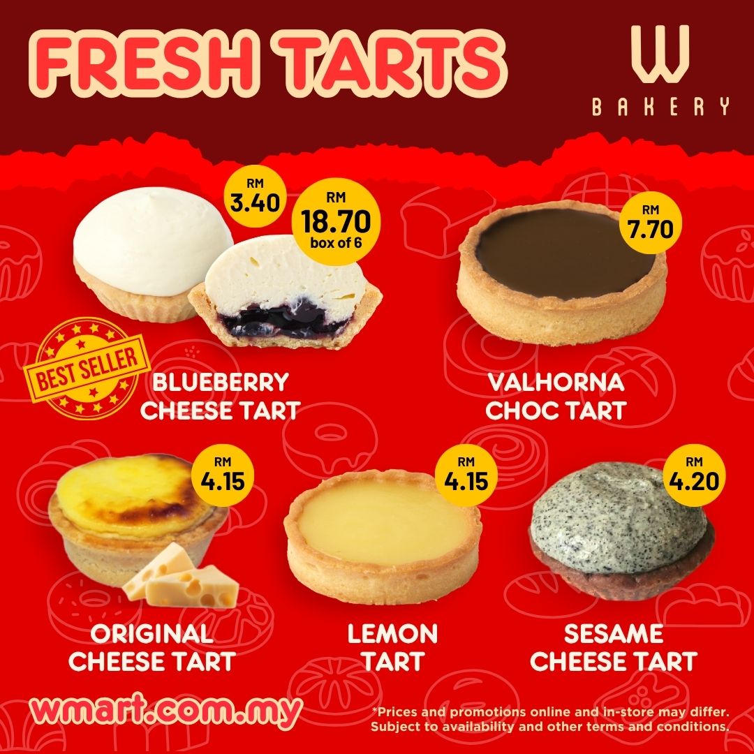 W Bakery Tarts October 2025