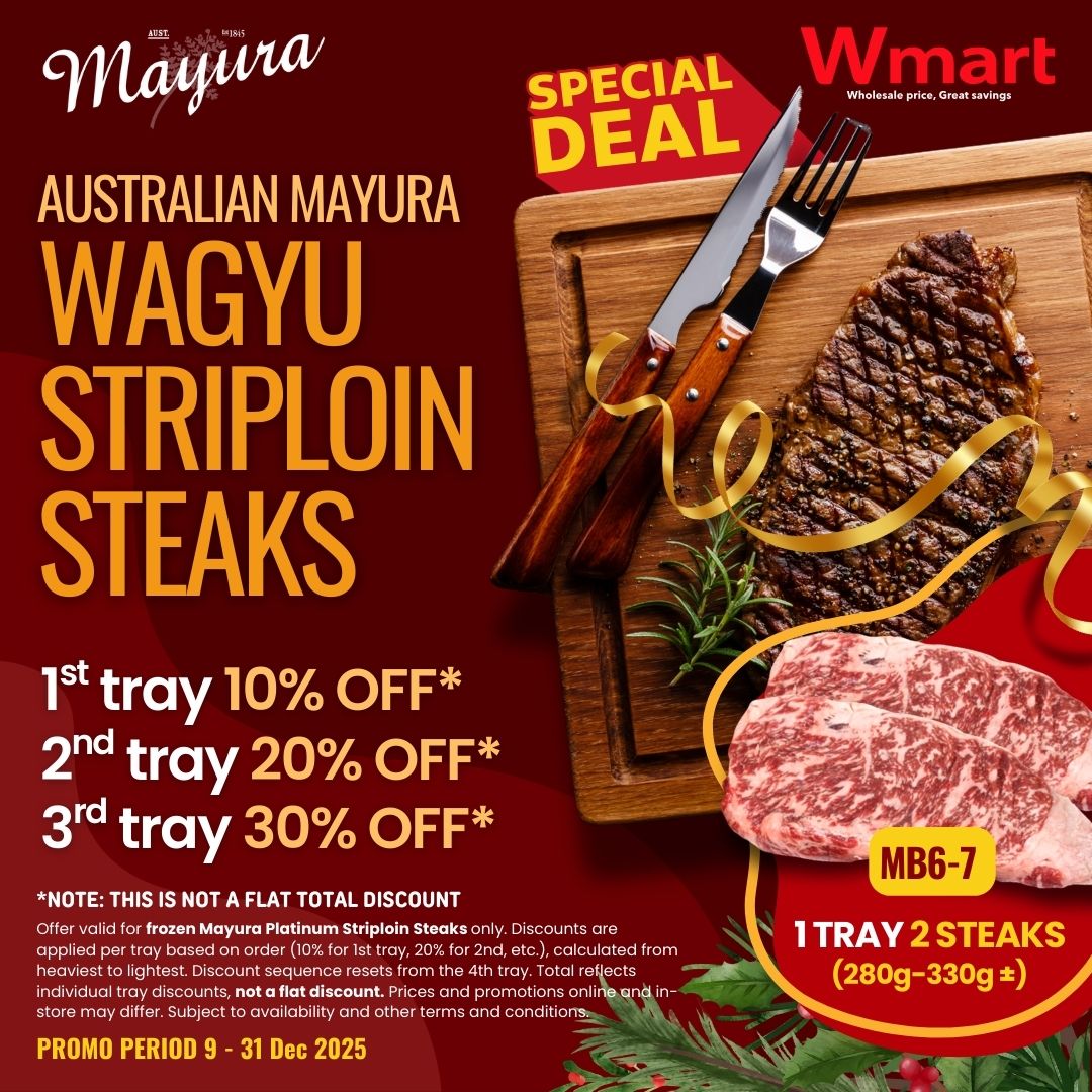 Australian Mayura Wagyu Striploin Steaks Christmas