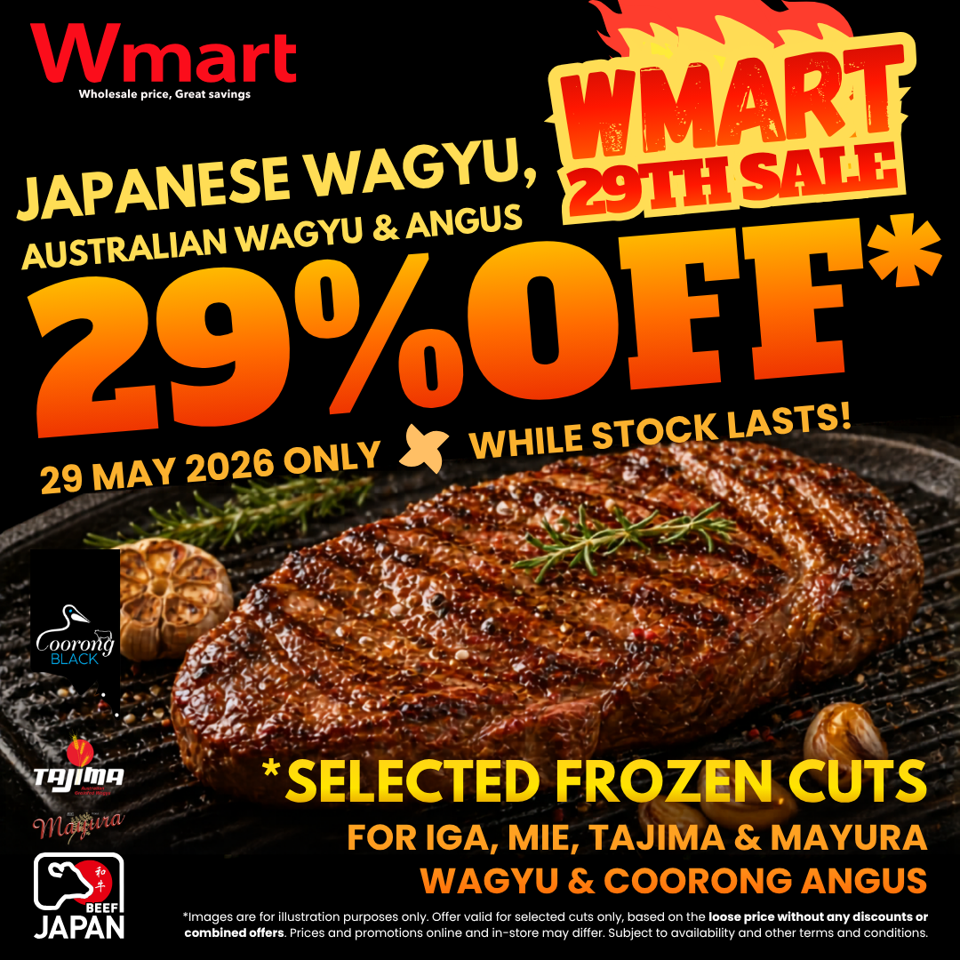 Wmart 29 April Wagyu Angus Sale