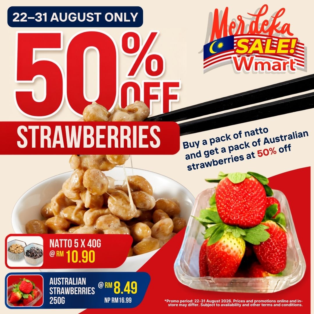 Natto Strawberries Promotion Merdeka