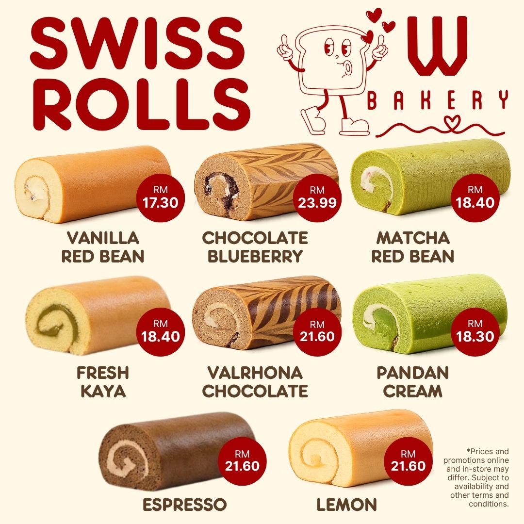 W Bakery Swiss Rolls 2026