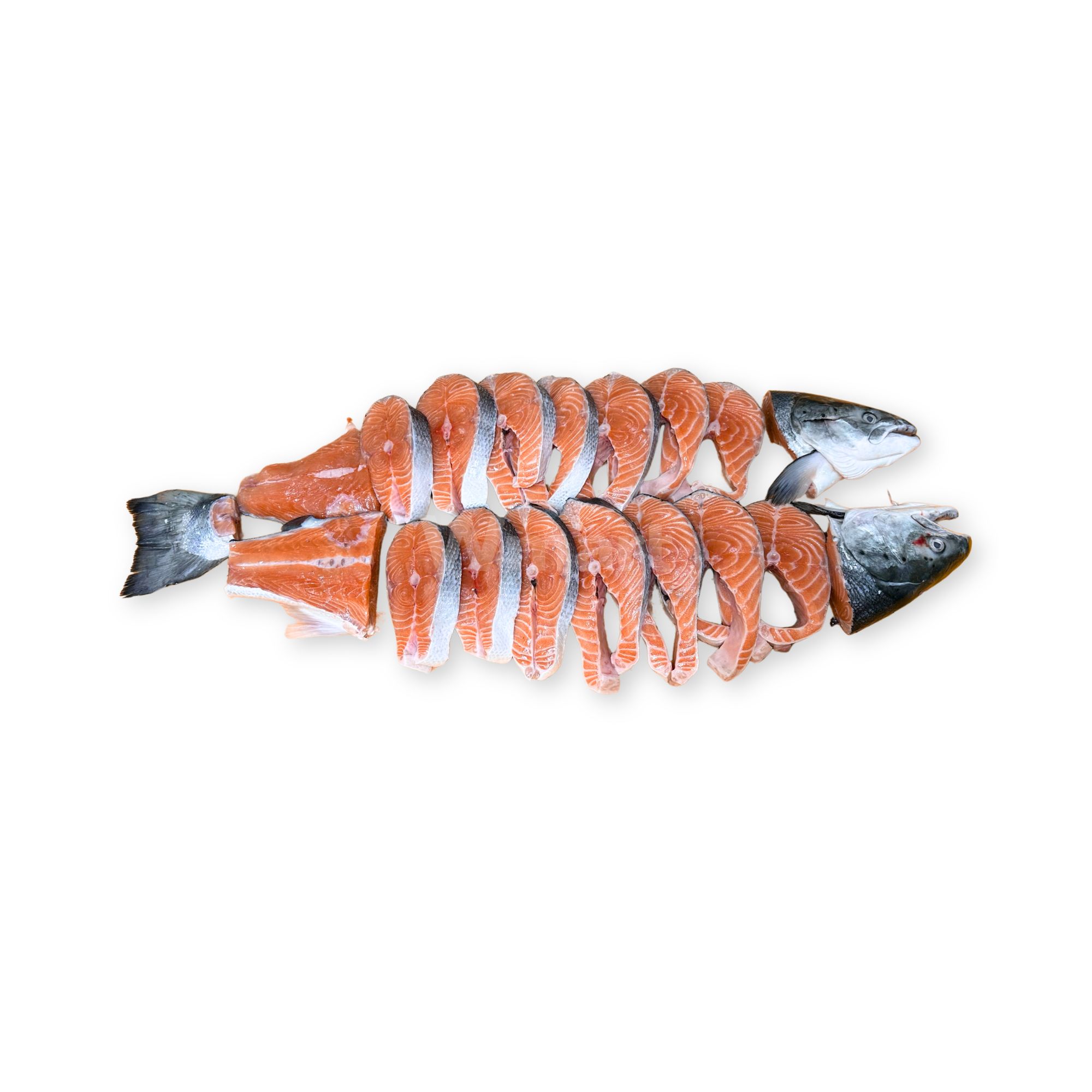 Whole Norwegian Salmon Horseshoe Steaks Whole Norwegian Salmon Horseshoe Steaks